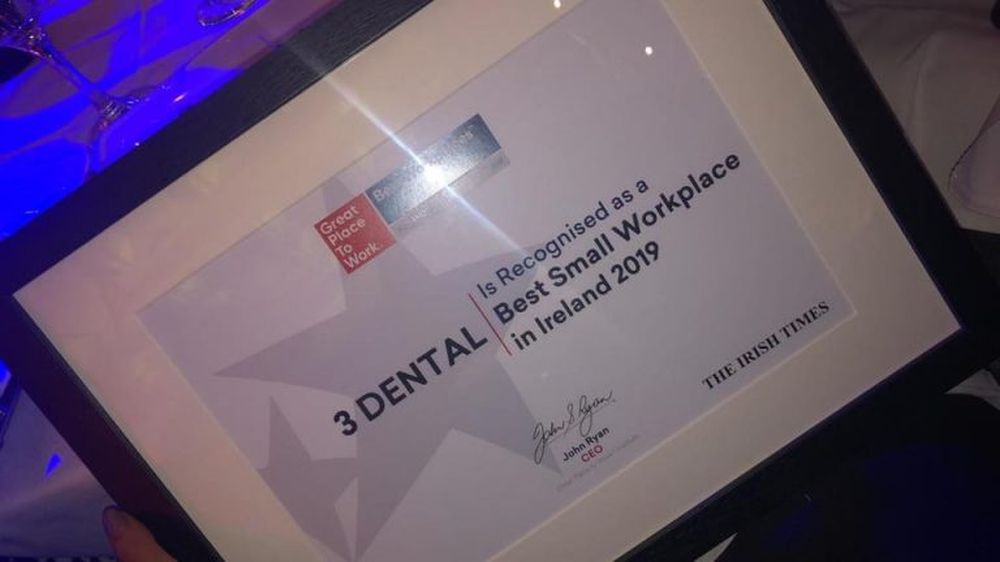 3Dental Best Small Workplace in Ireland 2019